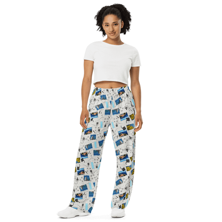 Sea style (photoshop by Dina R.) - Wide-Leg Pants product image (1)