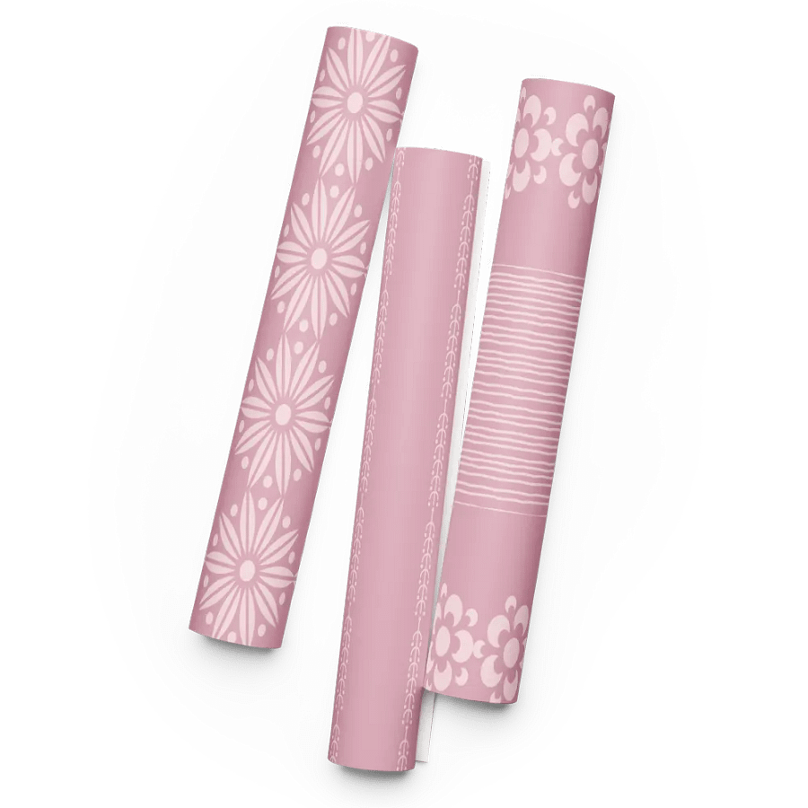 Floral Stripe Delight Wrapping Paper Set product image (3)
