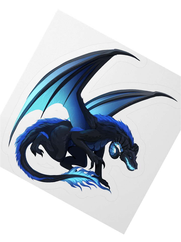 Aqwamog Dragon Sticker product image (5)