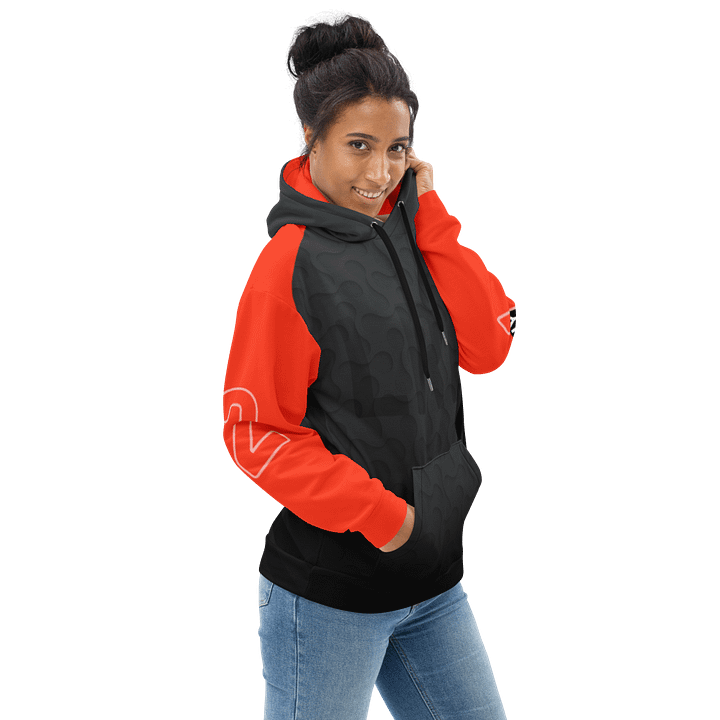 LRN2DIY Red & Grey Hoodie product image (2)