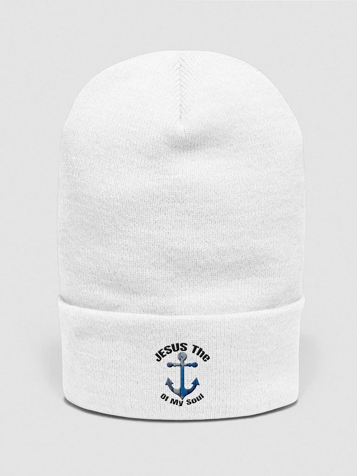 JESUS THE ANCHOR OF MY SOUL Vintage Anchor Embroidered Beanie product image (1)