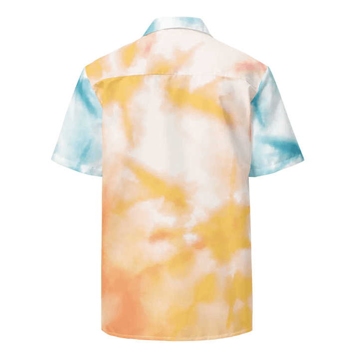 Pastel Colored Tie Dye All-over Printed Hawaiian Shirt product image (2)
