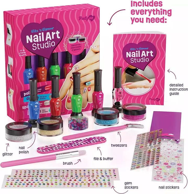 Nail Art Studio for Girls - Nail Polish Kit for Kids Ages 7-12 Years Old - Girl product image (2)