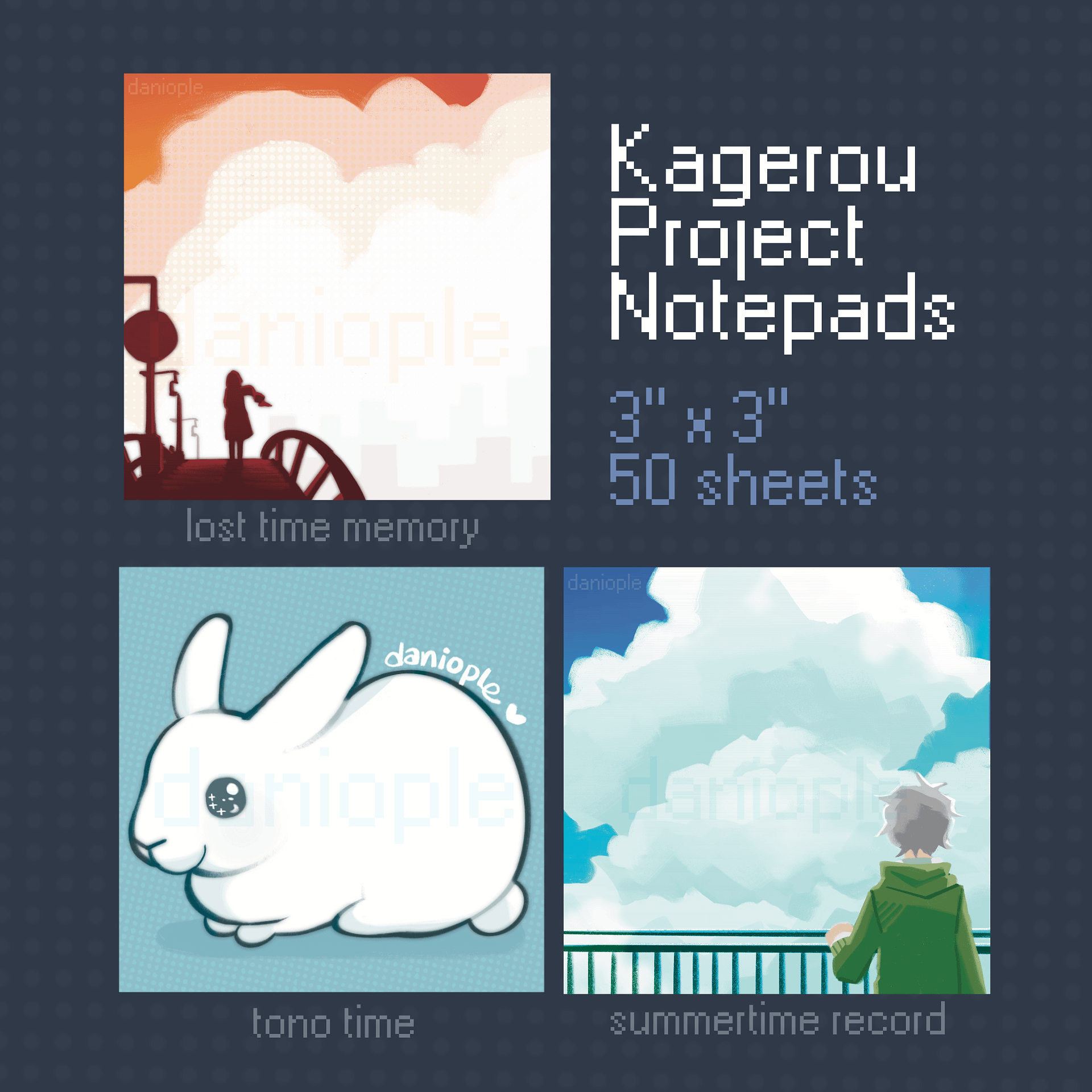 Kagerou Project - Notepads (PRE-ORDER) product image (1)