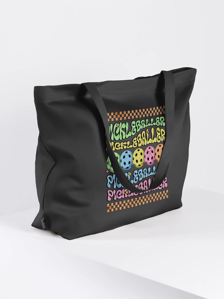 Pickleballer Colorful Organic Tote product image (1)