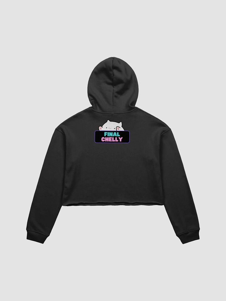 Click Clack Bongo Cat Womens Printed Crop Top Hoodie product image (6)