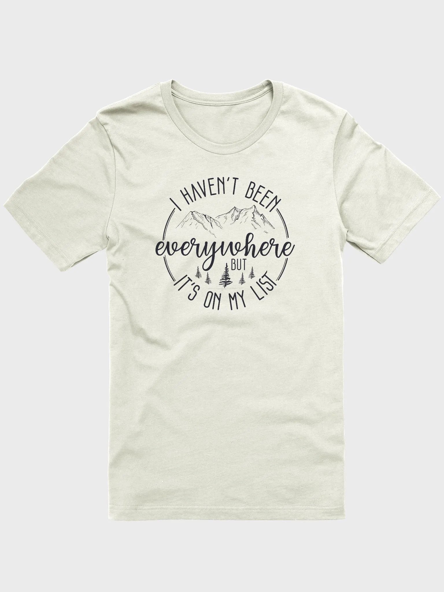 Haven't Been Everywhere - But on my List Light Unisex Jersey Short Sleeve Tee product image (10)