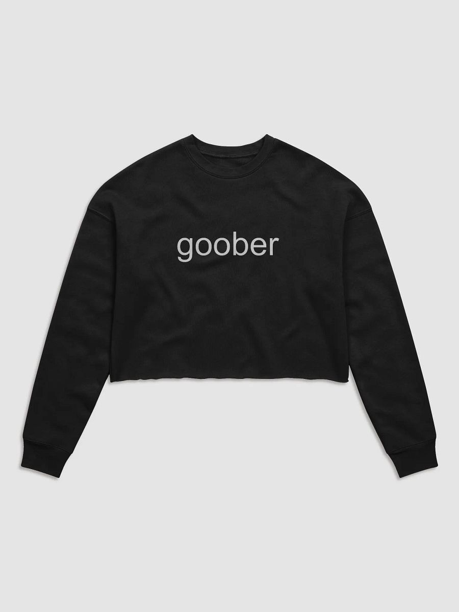 Goober (White Text) Embroidered Crop Top Sweater product image (19)