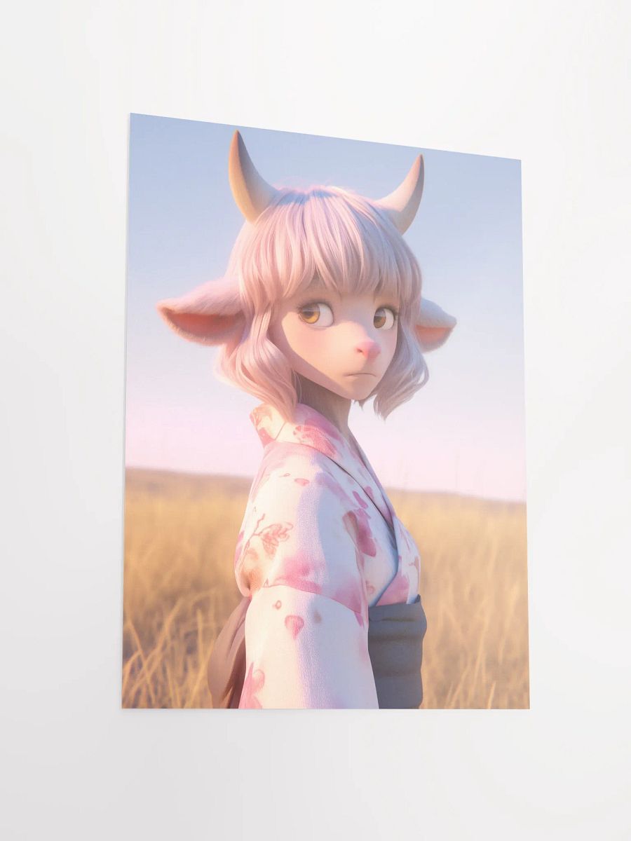 Mystical Cow Creature Matte Poster product image (5)