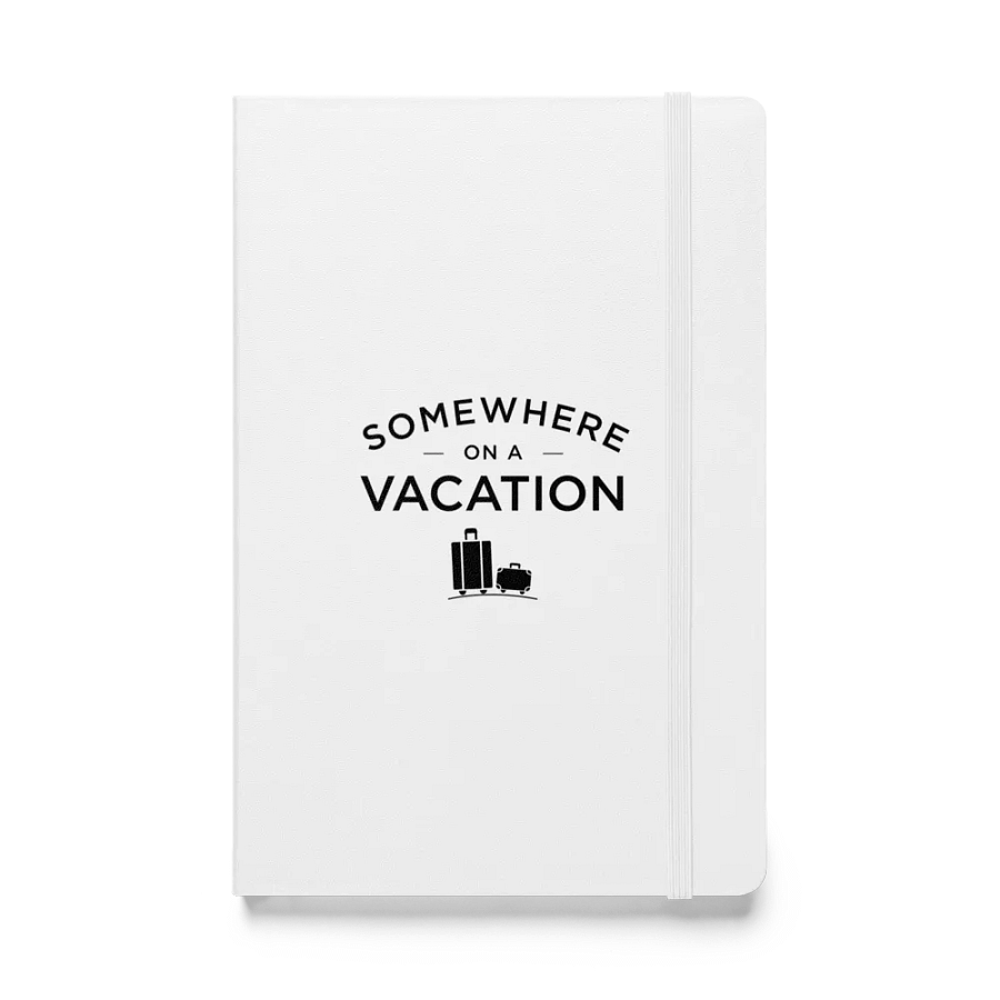 Somewhere on a Vacation Hardcover Bound Notebook | JournalBook - Black product image (1)