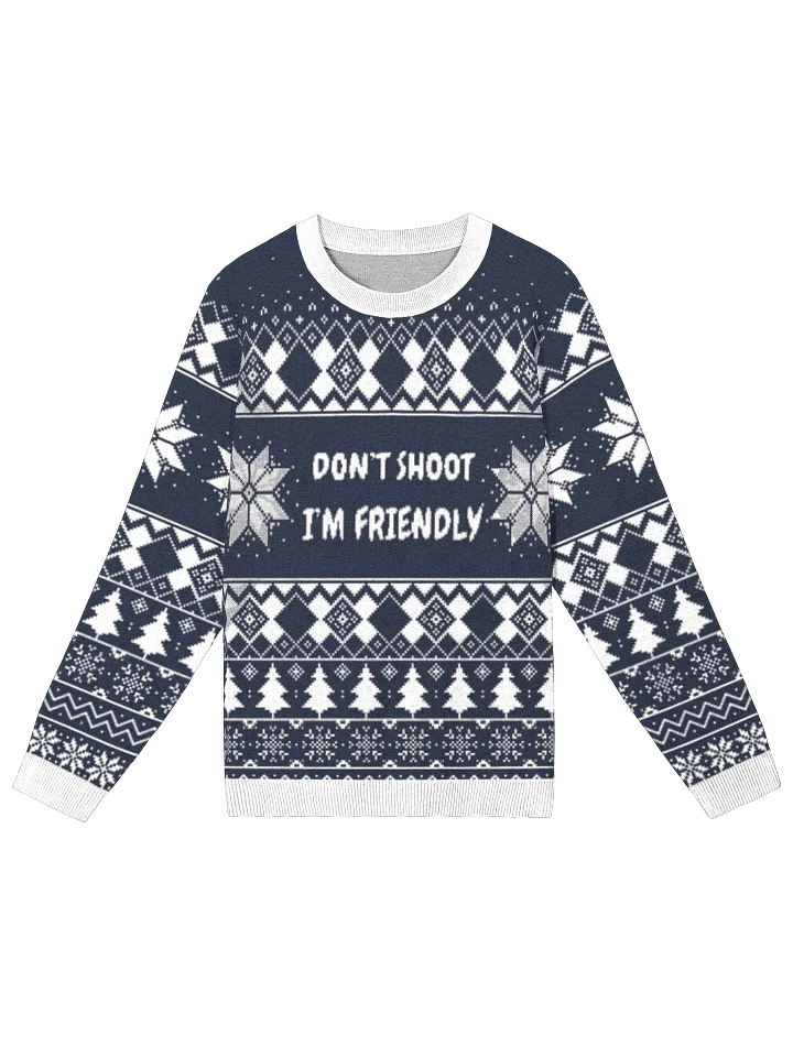 Frosty "Don't Shoot I'm Friendly" Knitted Crewneck product image (3)