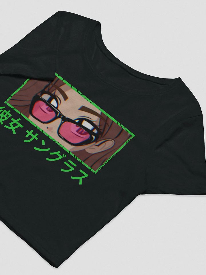 Anime Shades Crop Tee (Lime) product image (1)