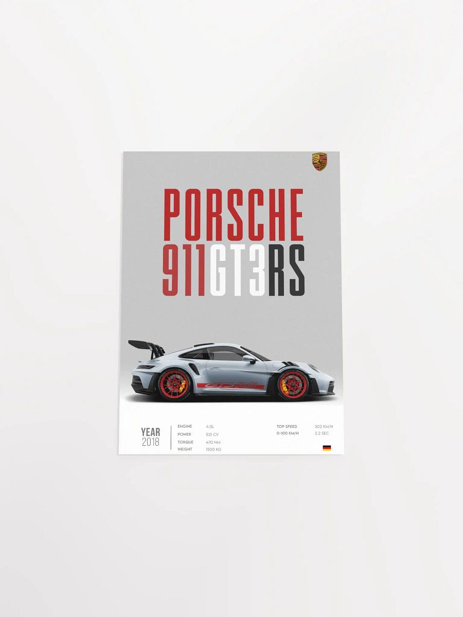 Porsche 911 GT3 RS Poster, Porsche 992 GT3 RS Print, Car Print, Car Wall Art, Car Poster, Boys Room Decor - Race Car Poster product image (13)