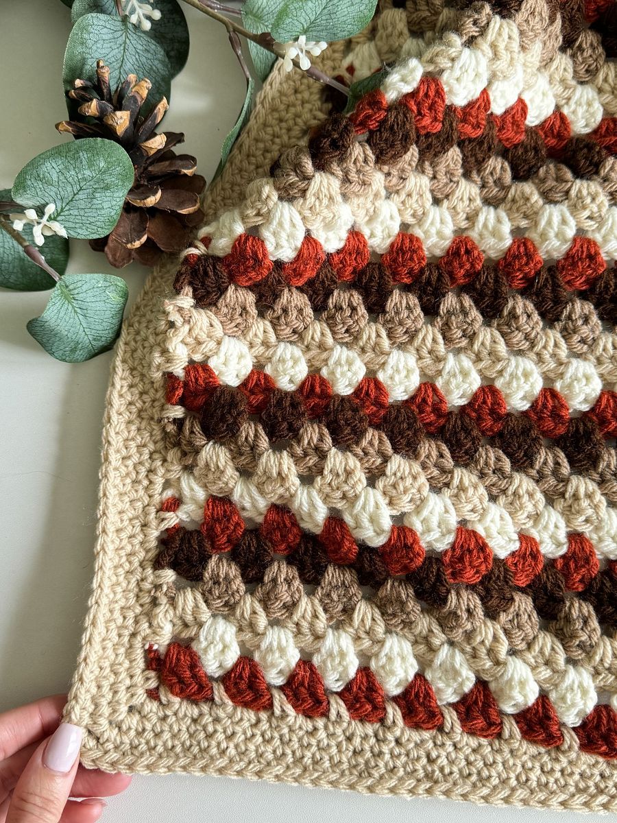 Fall For Granny Blanket Crochet Pattern product image (6)