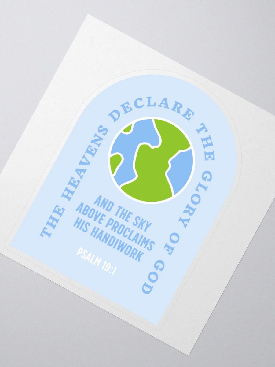 Psalm 19:1 Sticker product image (2)