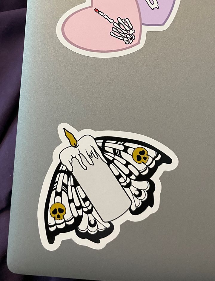 Candle Moth sticker product image (2)