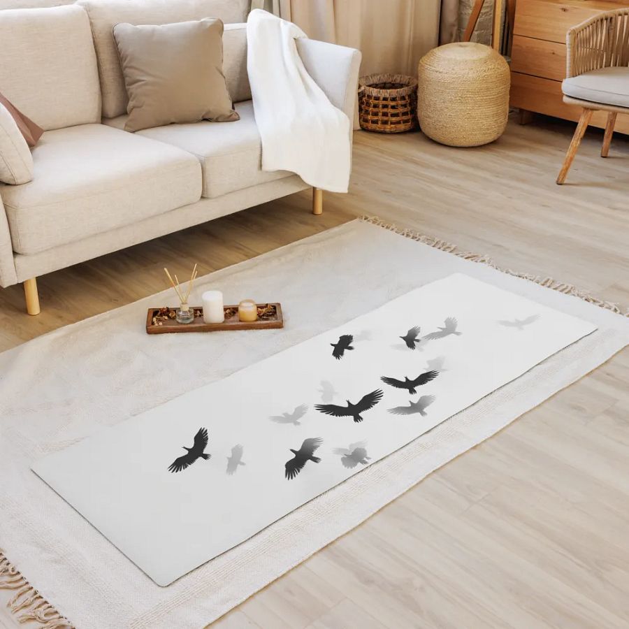 Premium Yoga Featuring Black Birds and Shadows Motif product image (3)