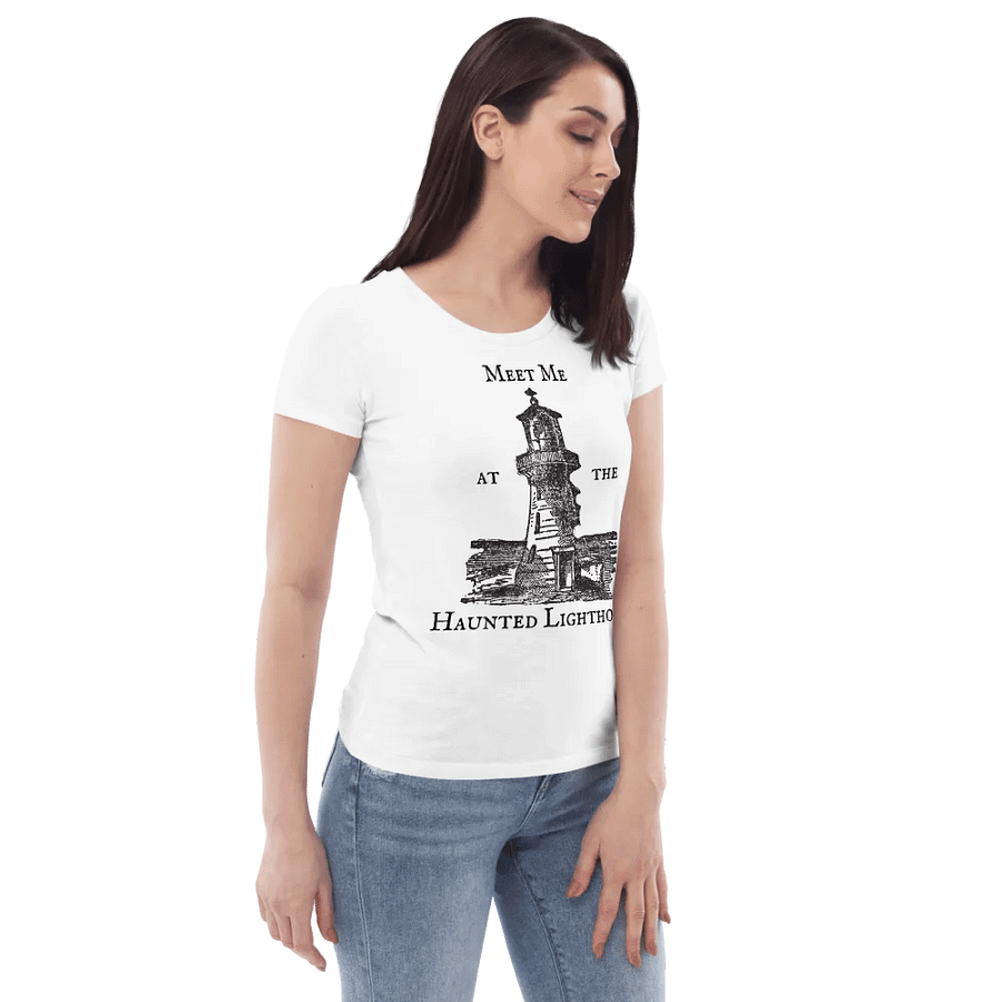 Haunted Lighthouse Organic Cotton Fitted Tee product image (7)
