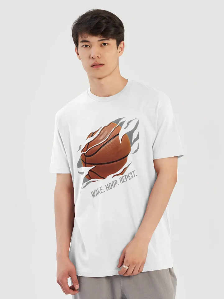 Wake. Hoop. Repeat. Basketball T-Shirt product image (18)