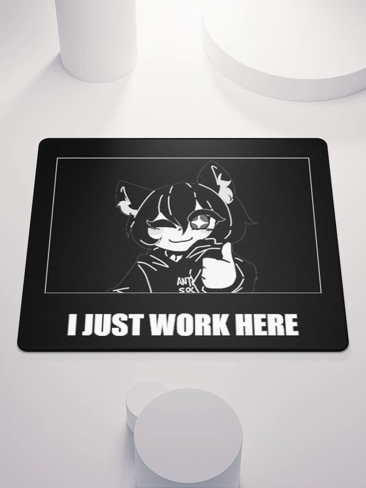 MØRI I JUST WORK HERE GAMING MOUSE PAD product image (1)