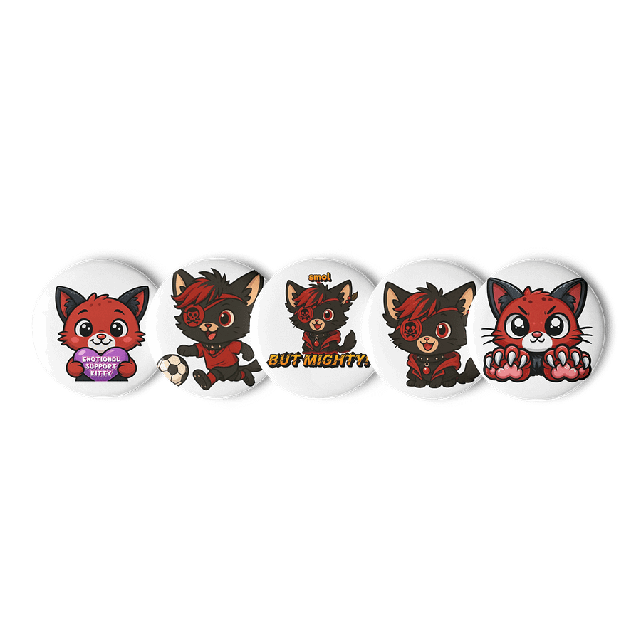Kat Mascot Badge Set product image (1)