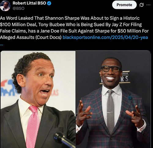 As soon as it was reported Shannon Sharpe was about to sign a $100 Million Deal, independent of any network and he would reta...