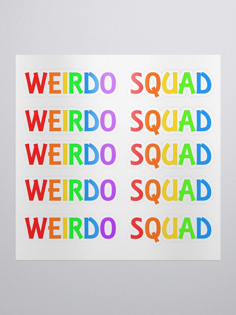 Weirdo Squad Rainbow - Kiss Cut Stickers product image (2)