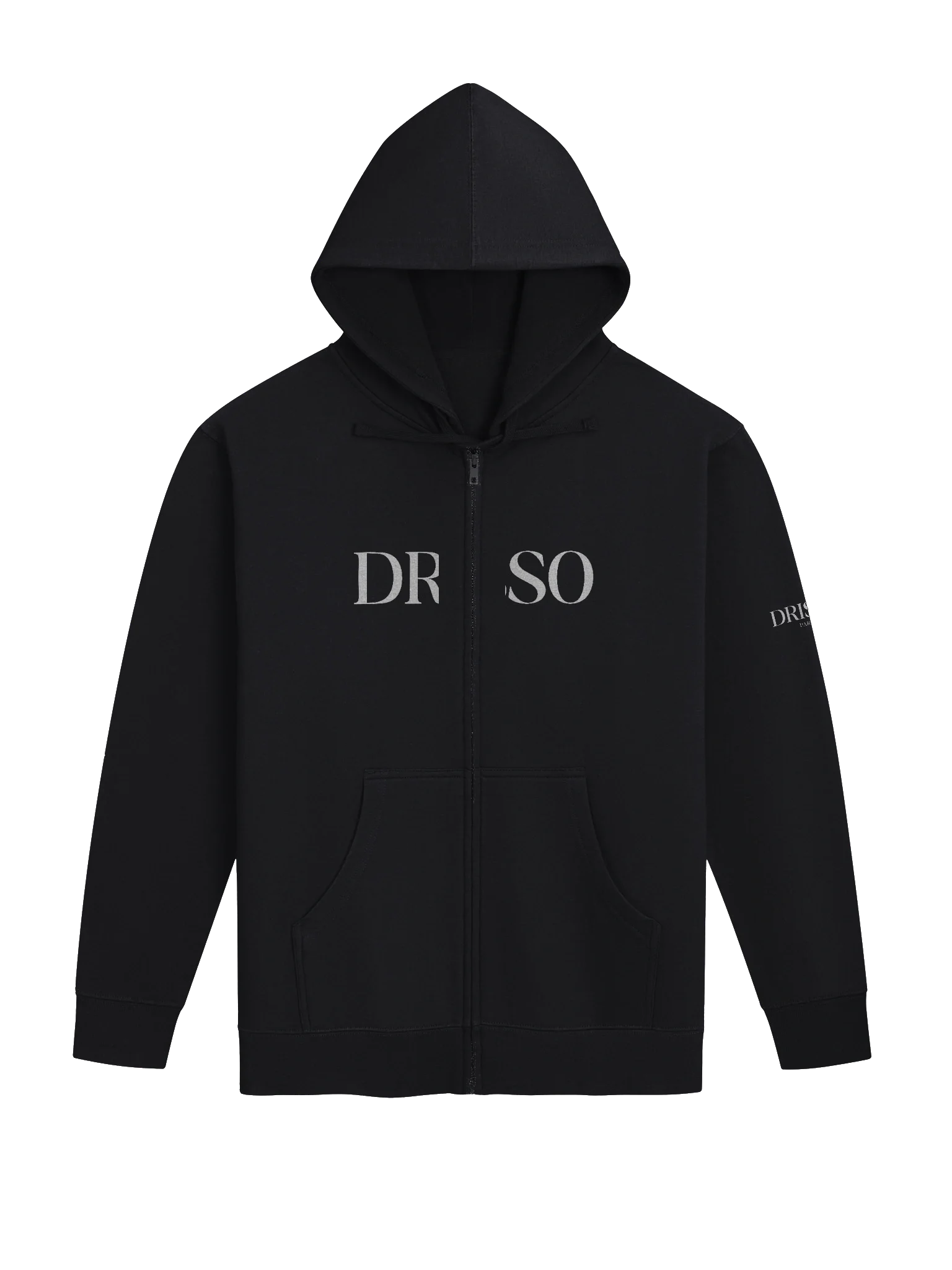 Drisso Paris™ Black Independent Trading Co. Fleece Zip-Up Hoodie product image (1)