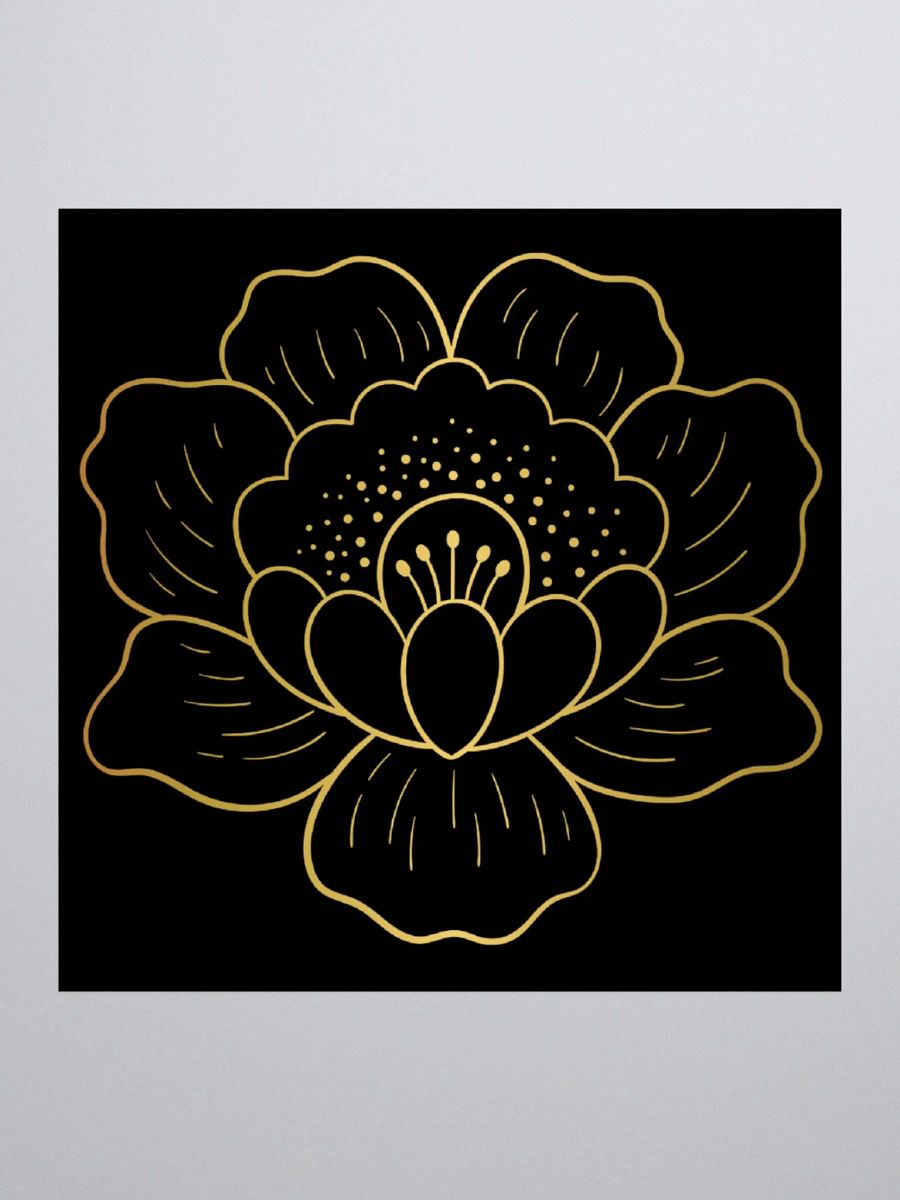 InnerBloom Black Sticker product image (2)