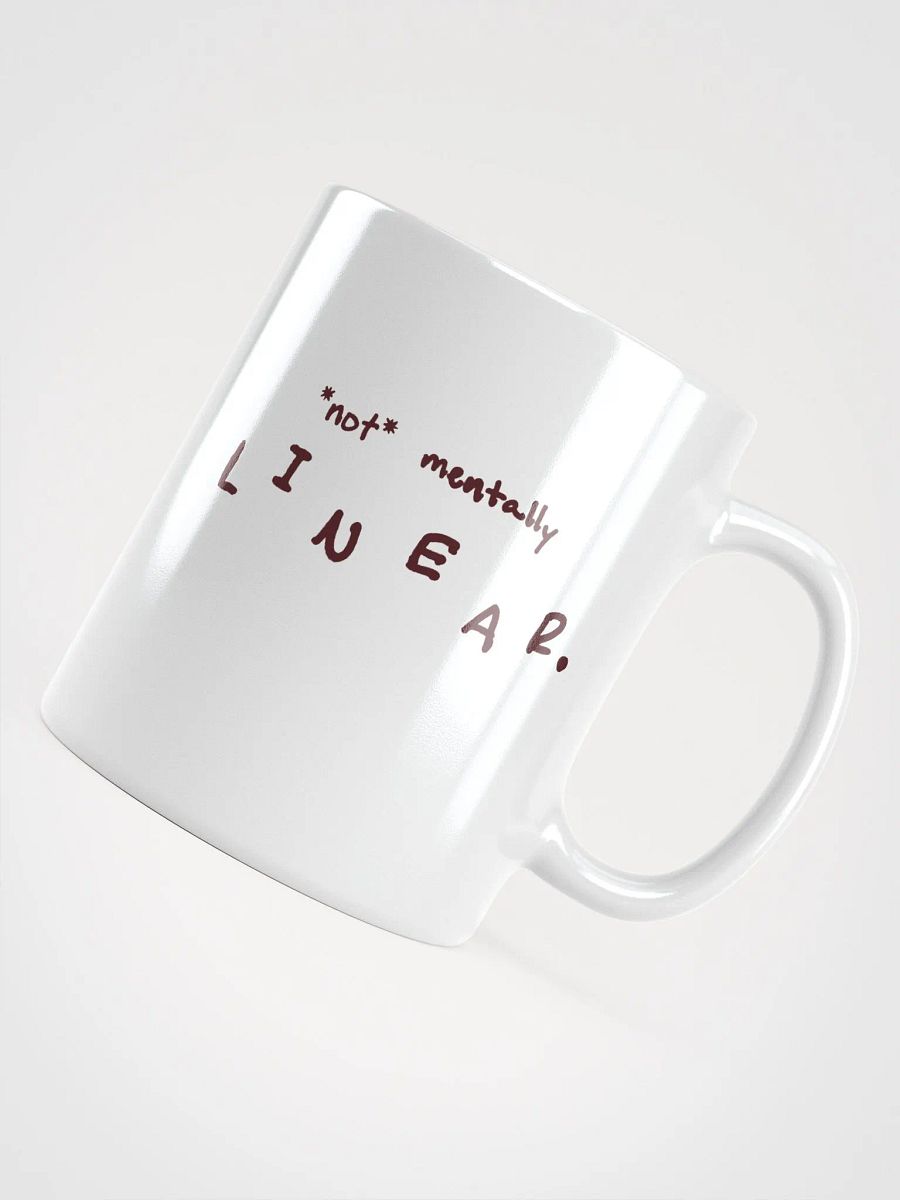 *not* mentally linear (maroon design) mug product image (7)