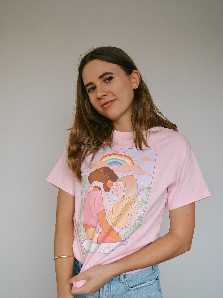 The Lovers Tee (Pink) product image (2)