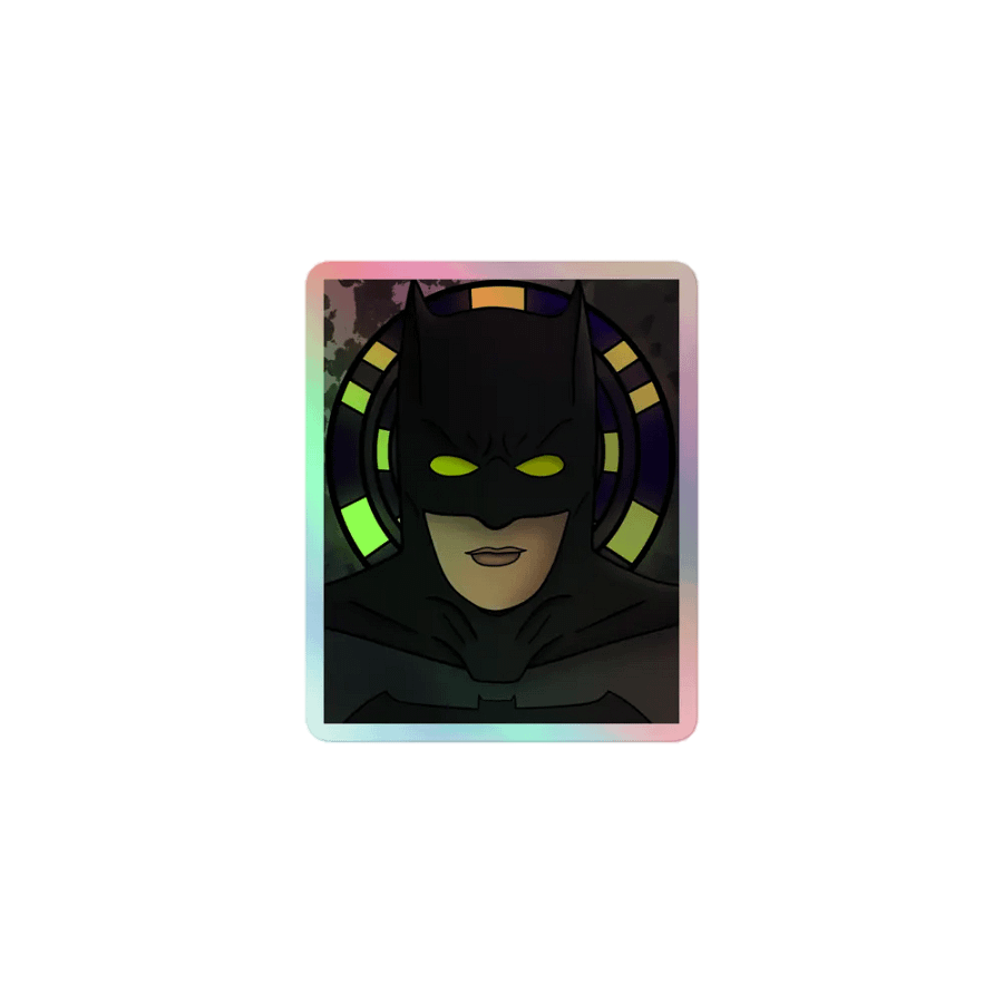 The winged crusader Holographic Sticker product image (1)
