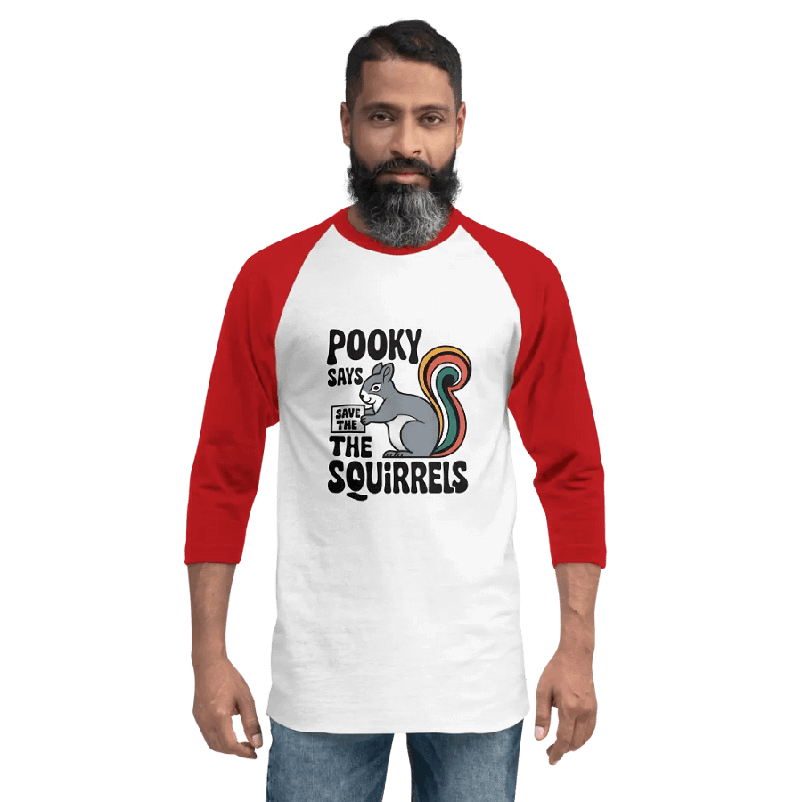 Pooky's Squirrel Saver Raglan Tee product image (2)
