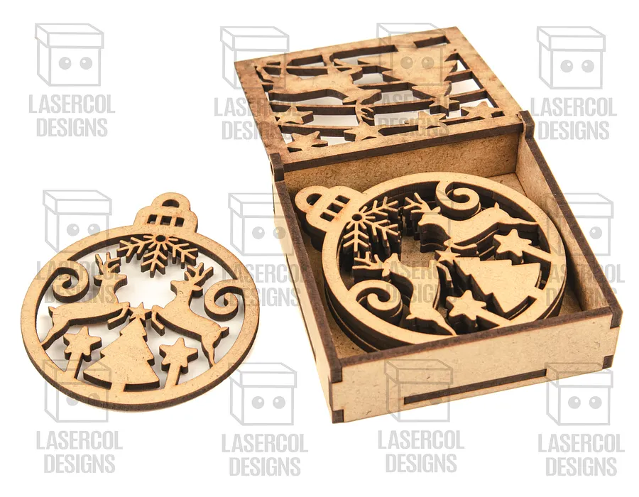 Large Ornaments Boxes - Laser Cut Files product image (8)
