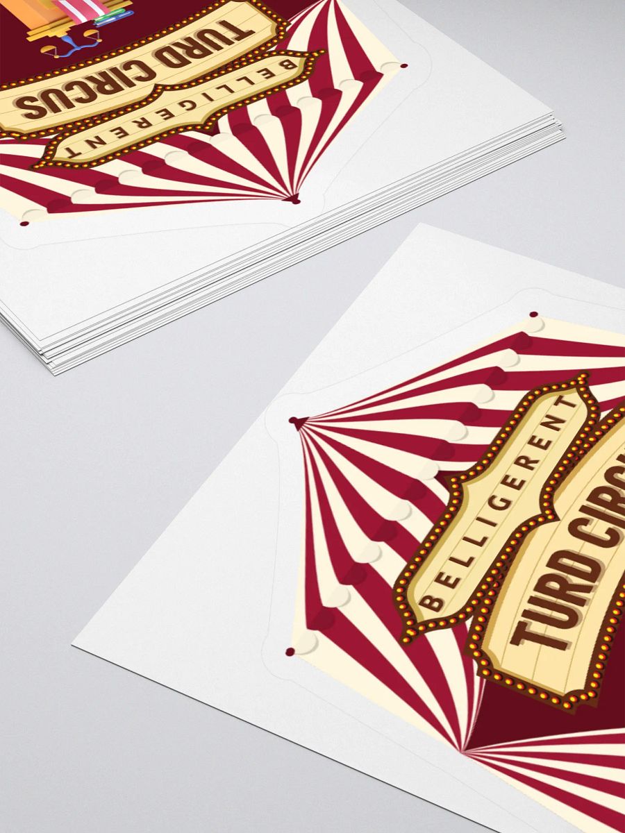 Belligerent Turd Circus Kiss Cut Stickers product image (11)