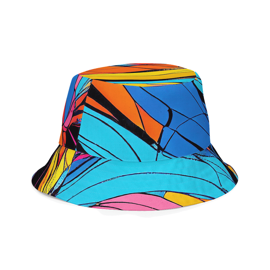 Vibrant Wave All-Over Bucket Hat product image (5)
