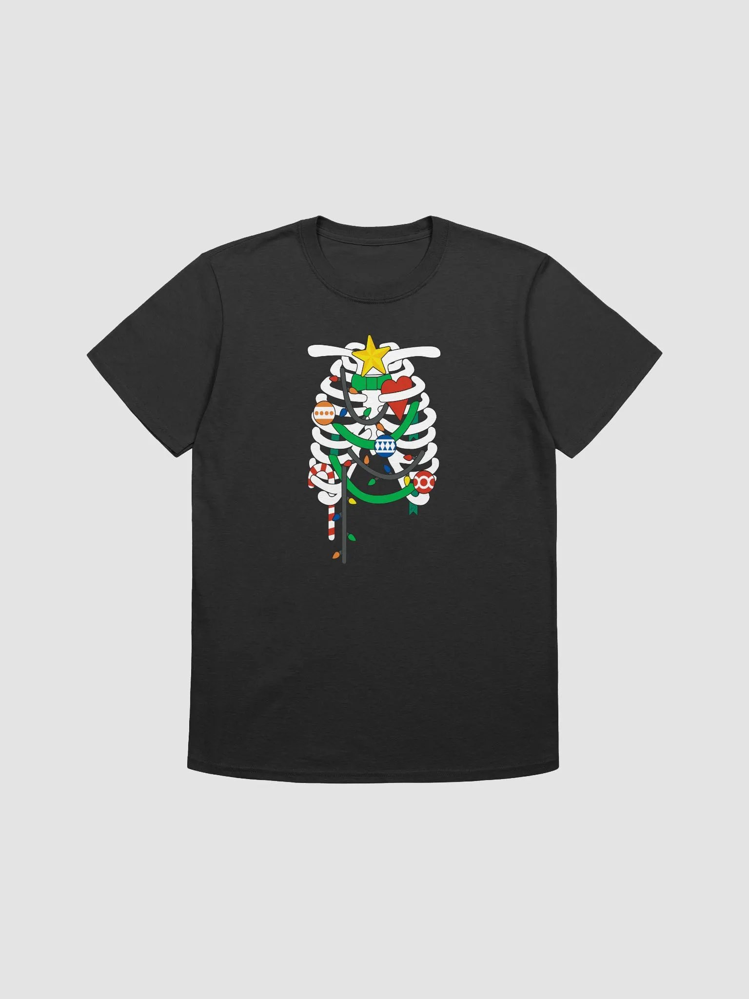 Festive Ribcage Christmas T-Shirt product image (2)
