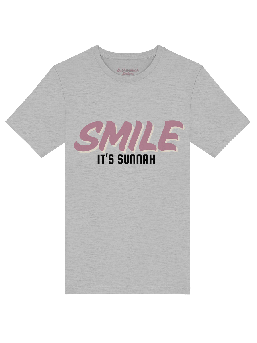 Light "Smile It's Sunnah" T-Shirt in Dusty Rose product image (11)