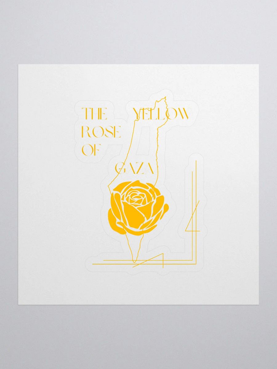 Yellow Rose of Gaza Vinyl Sticker product image (1)