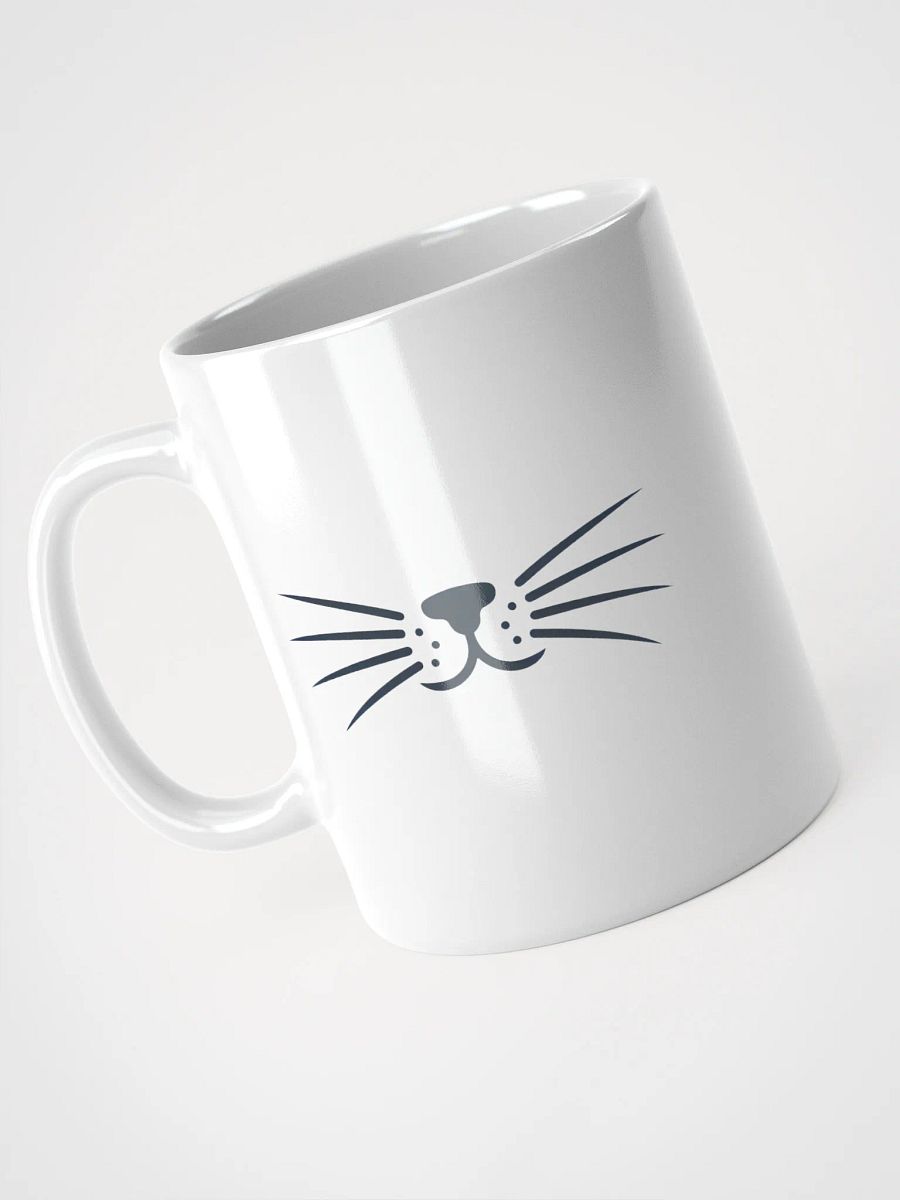 Minimalist Cat Whiskers Coffee Mug - Cute Cat Lover Gift product image (3)