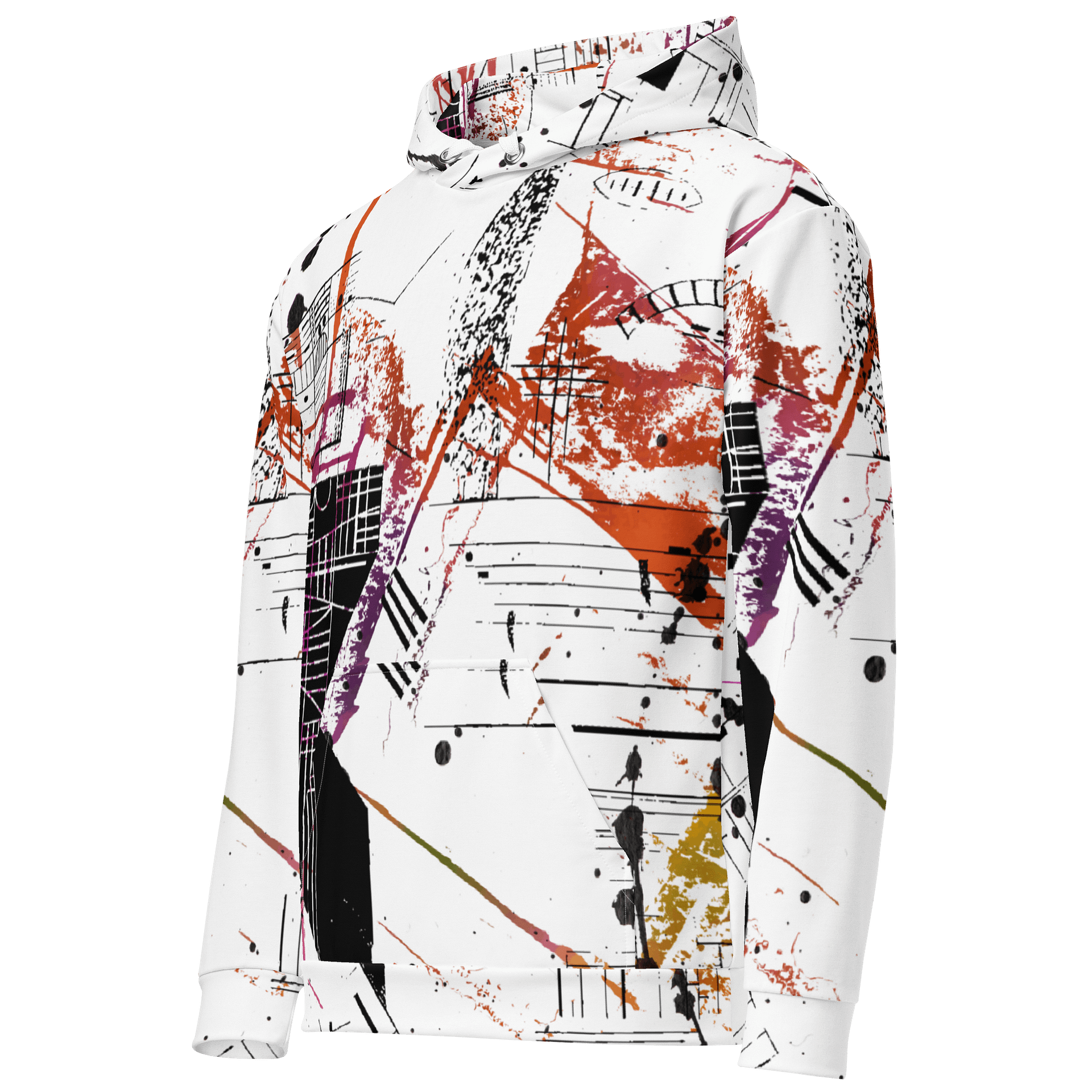 Ritmo Urbano (Urban Rhythm) Eco-Friendly Canvas Hoodie product image (2)