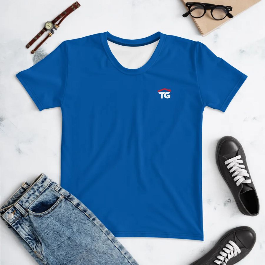 Women's TG Blue Crew Neck T-Shirt product image (10)