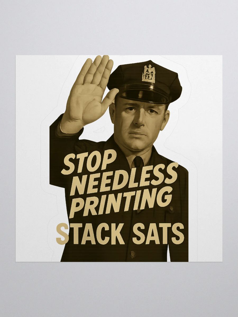 Stop Needless Printing Sticker product image (2)