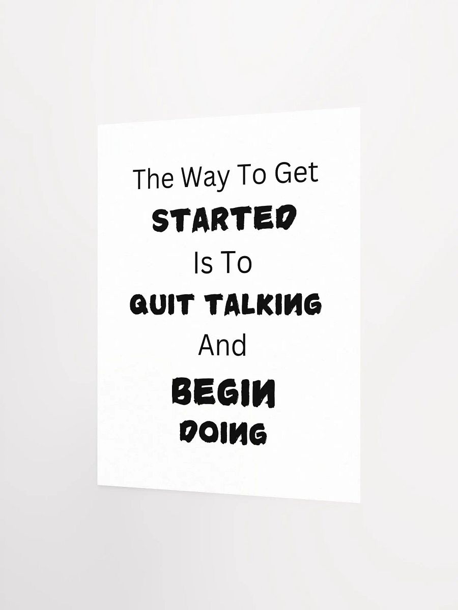 Action Over Words Motivational Poster product image (3)