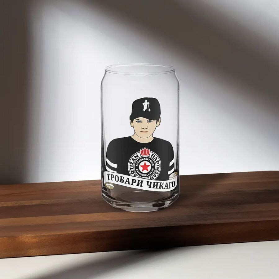 Grobari Čikago KK Partizan Can-Shaped Glass product image (5)
