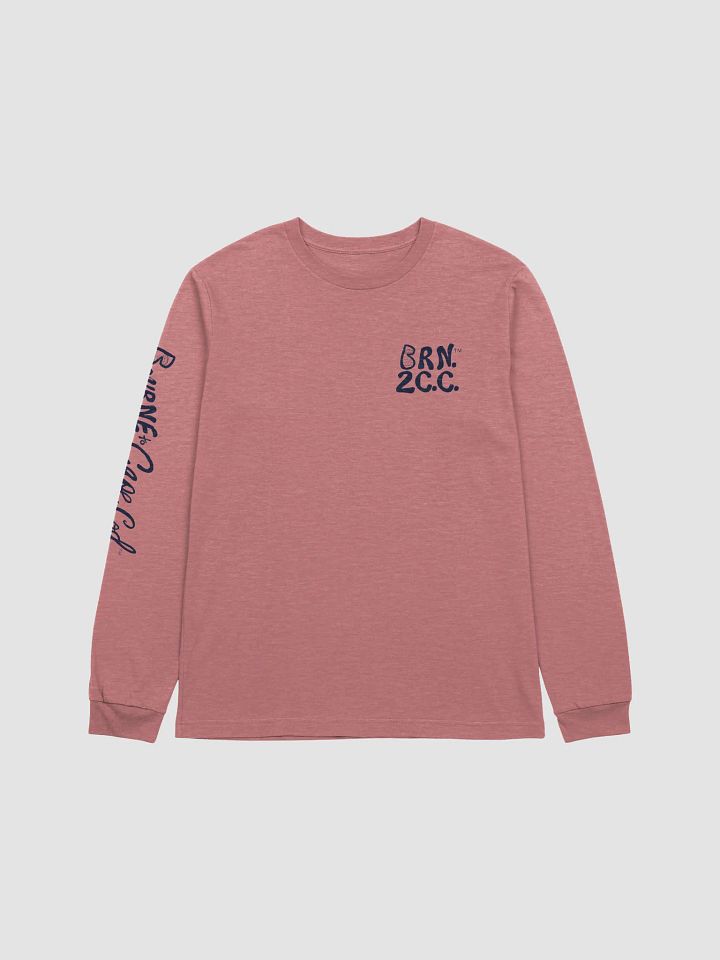 Women's | BOURNE to Cape Cod™ | DTG Vintage Print | Supersoft Long Sleeve T-Shirt by Bella+Canvas | Navy Blue Logo on Multiple Colors product image (1)
