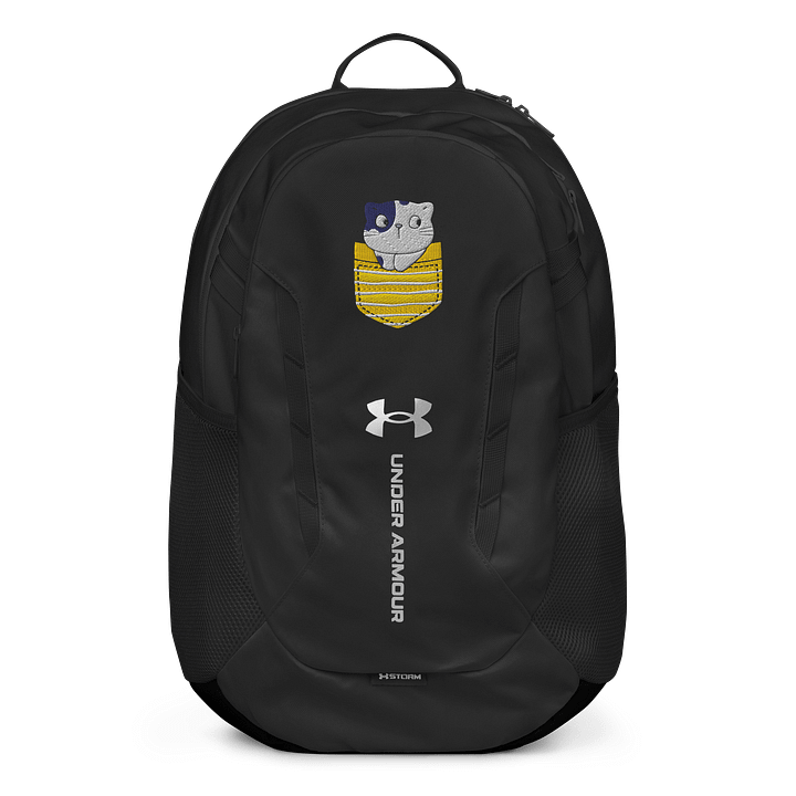 Yellow Pocket Pals Cat Backpack product image (1)