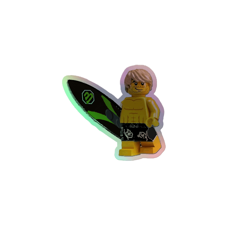 Blacktron Surfer Dave Holographic Sticker product image (1)
