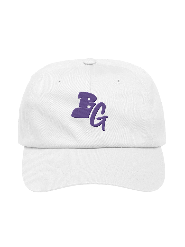 Graffiti Initial - White / Purple Dad Hat product image (1)