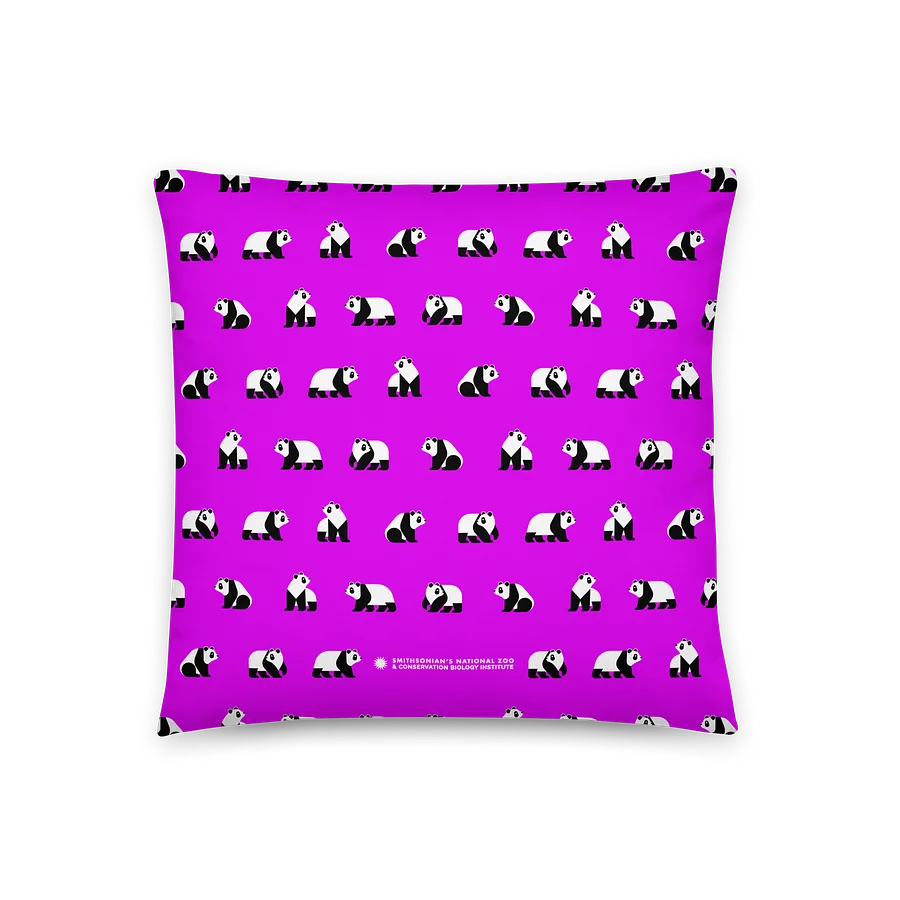 Pandas Are Here Pillow (Purple) Image 3
